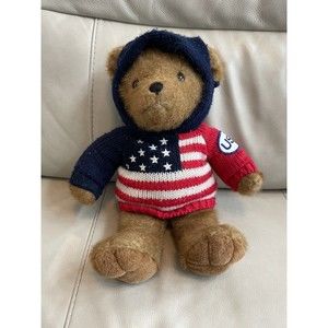 Macy Department Store Vintage 2003 Brown Bear American USA Olympics